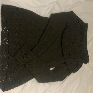 Army green sweater